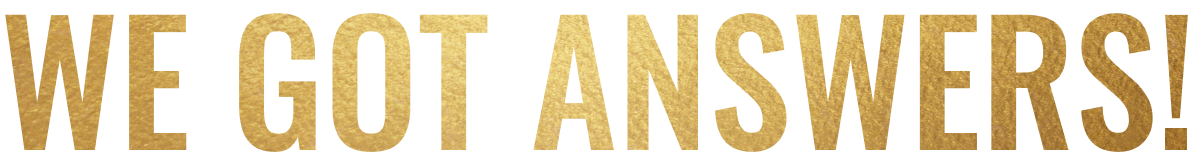 We Got Answer Text Image